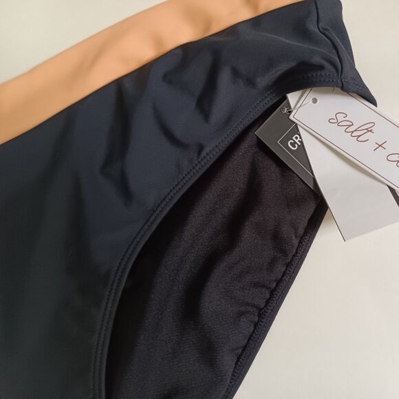 Salt Cove Juniors Color Blocked Bikini Black Multi XL - Picture 3 of 4